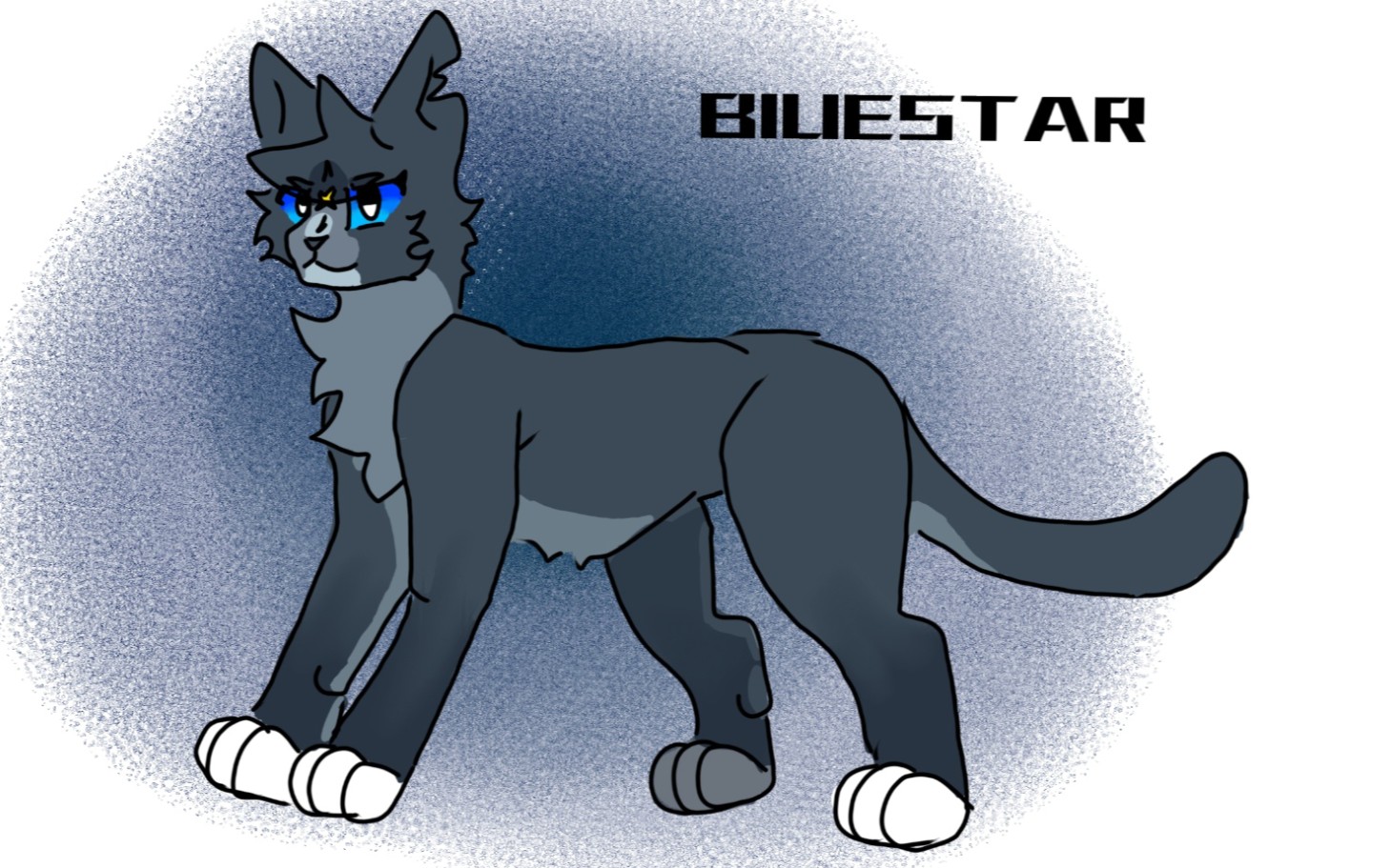 【猫武士/蓝星】绘画过程