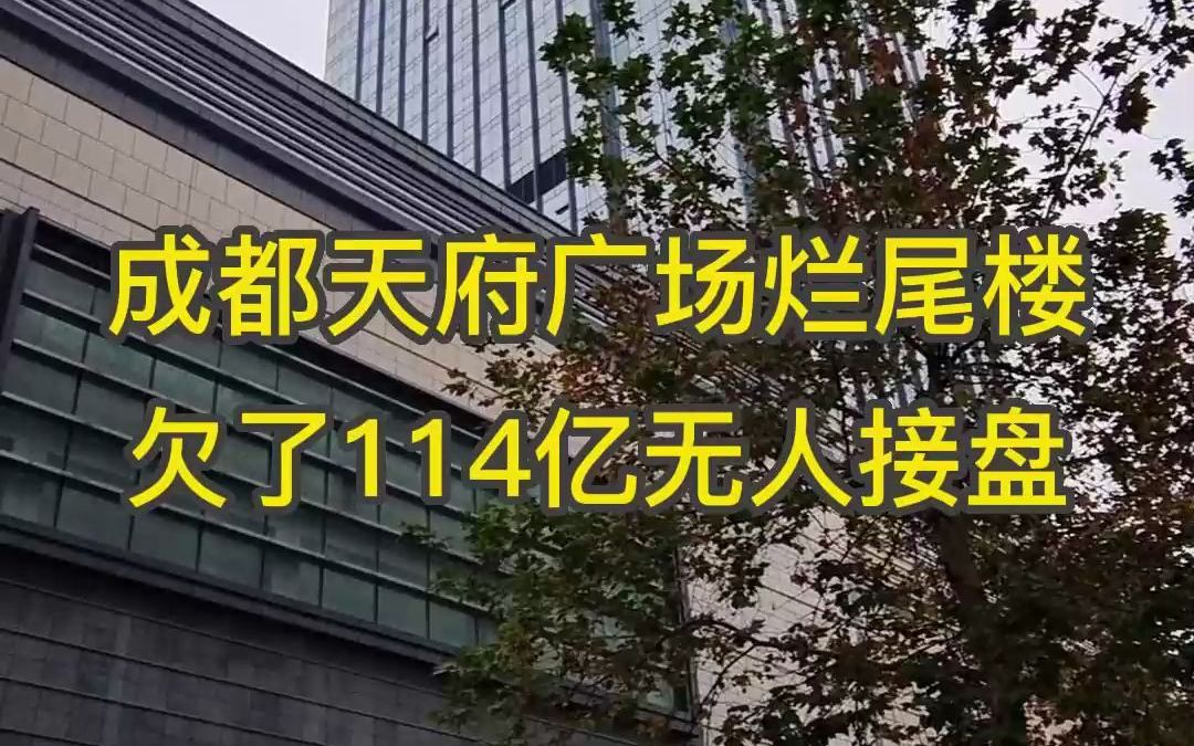 成都天府广场烂尾楼停工5年,欠了114亿无人接盘哔哩哔哩bilibili