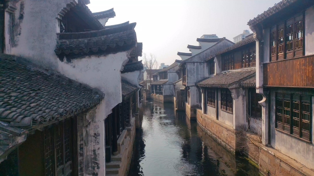 古色古香的江南民居建筑群