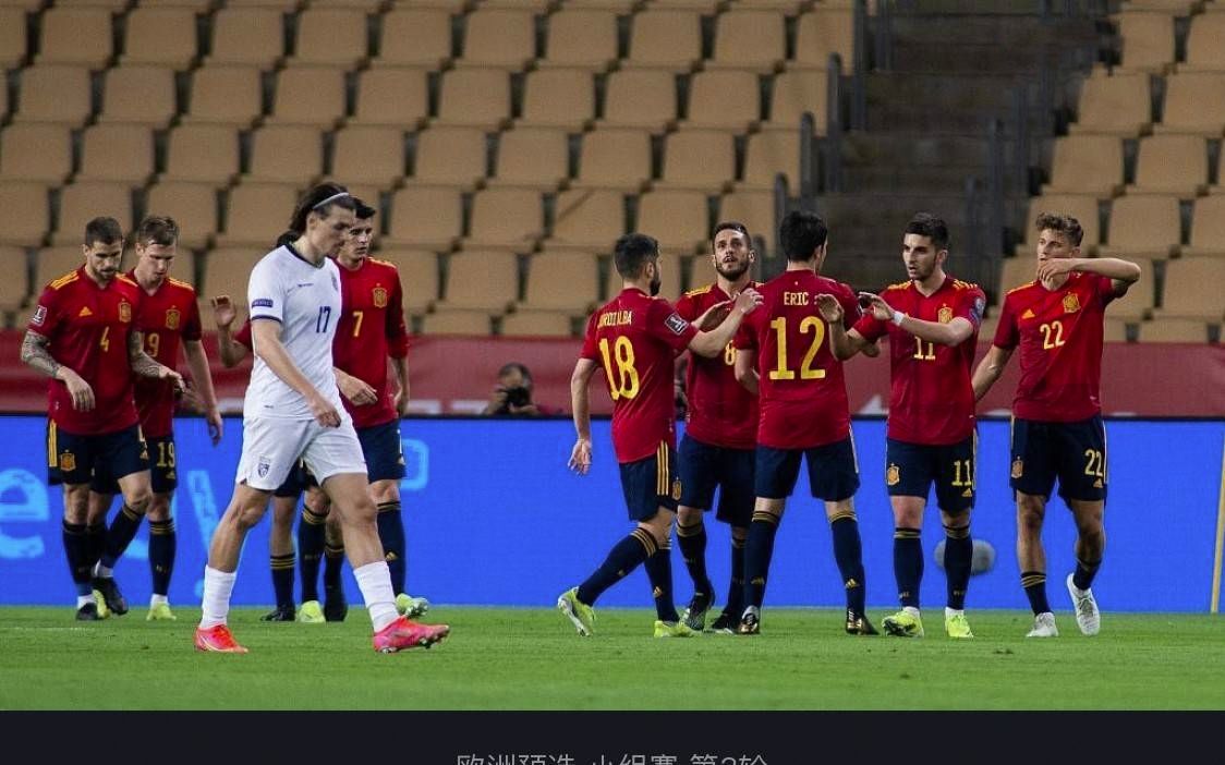 世预赛莫雷诺奥尔莫建功西班牙31科索沃