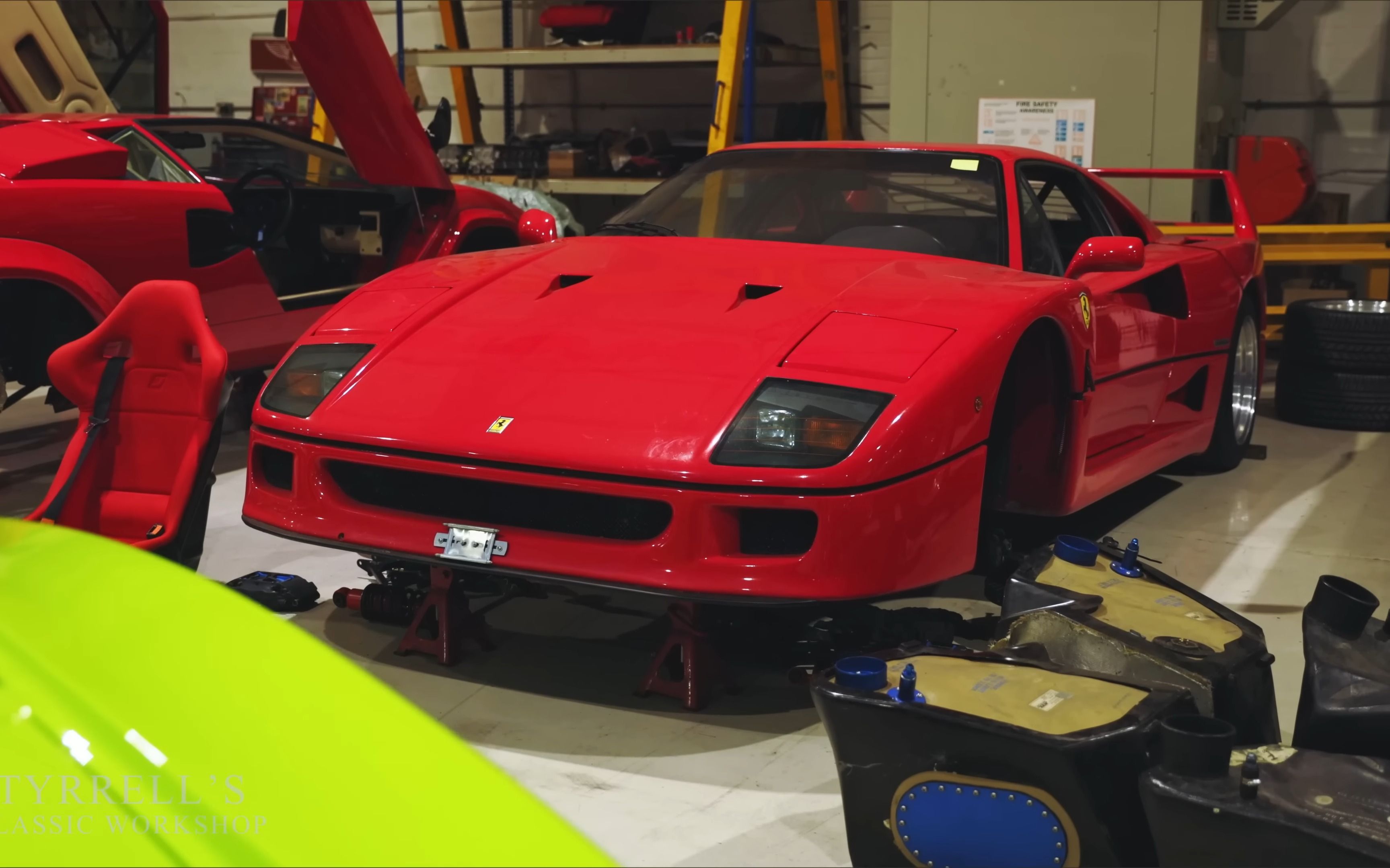 [4k]ferrari f40 restoration - tyrrells classic workshop