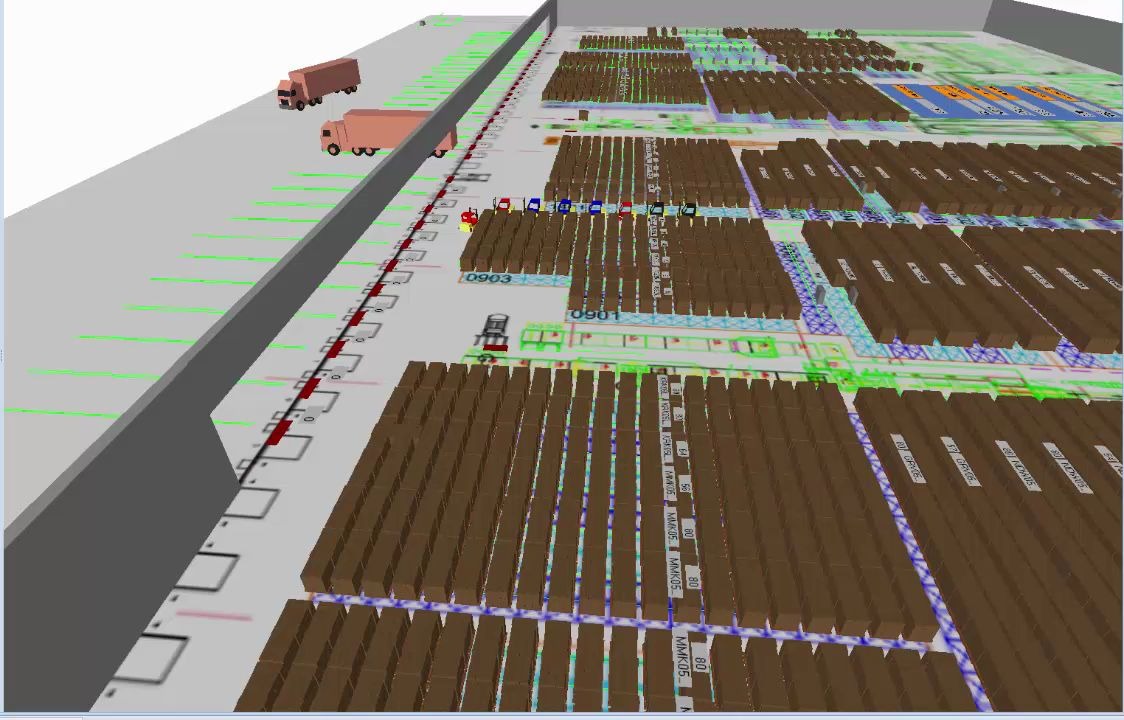 [图]Simio Warehouse Project 仓库系统建模与仿真优化 1-30