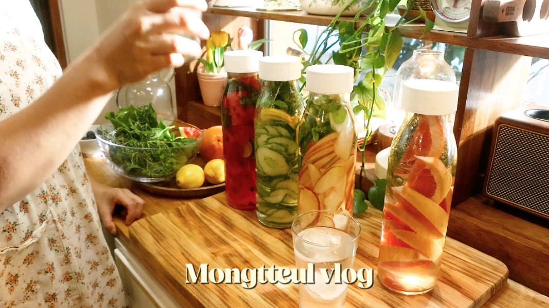 【mongtteul】美味的喝水的简单方法. 制作水漾香水,桔梗花茶|在乡下缓慢生活哔哩哔哩bilibili