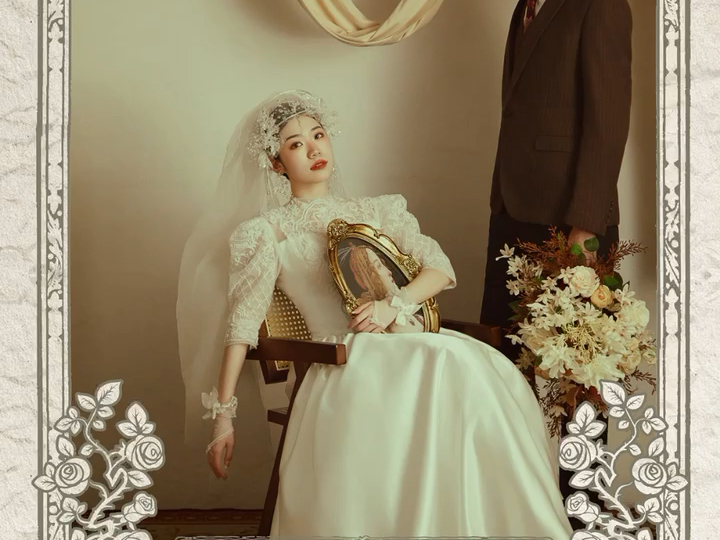 法式复古浪漫婚纱照,那一份浪漫的法式气息,仿佛穿越时空,带你回到