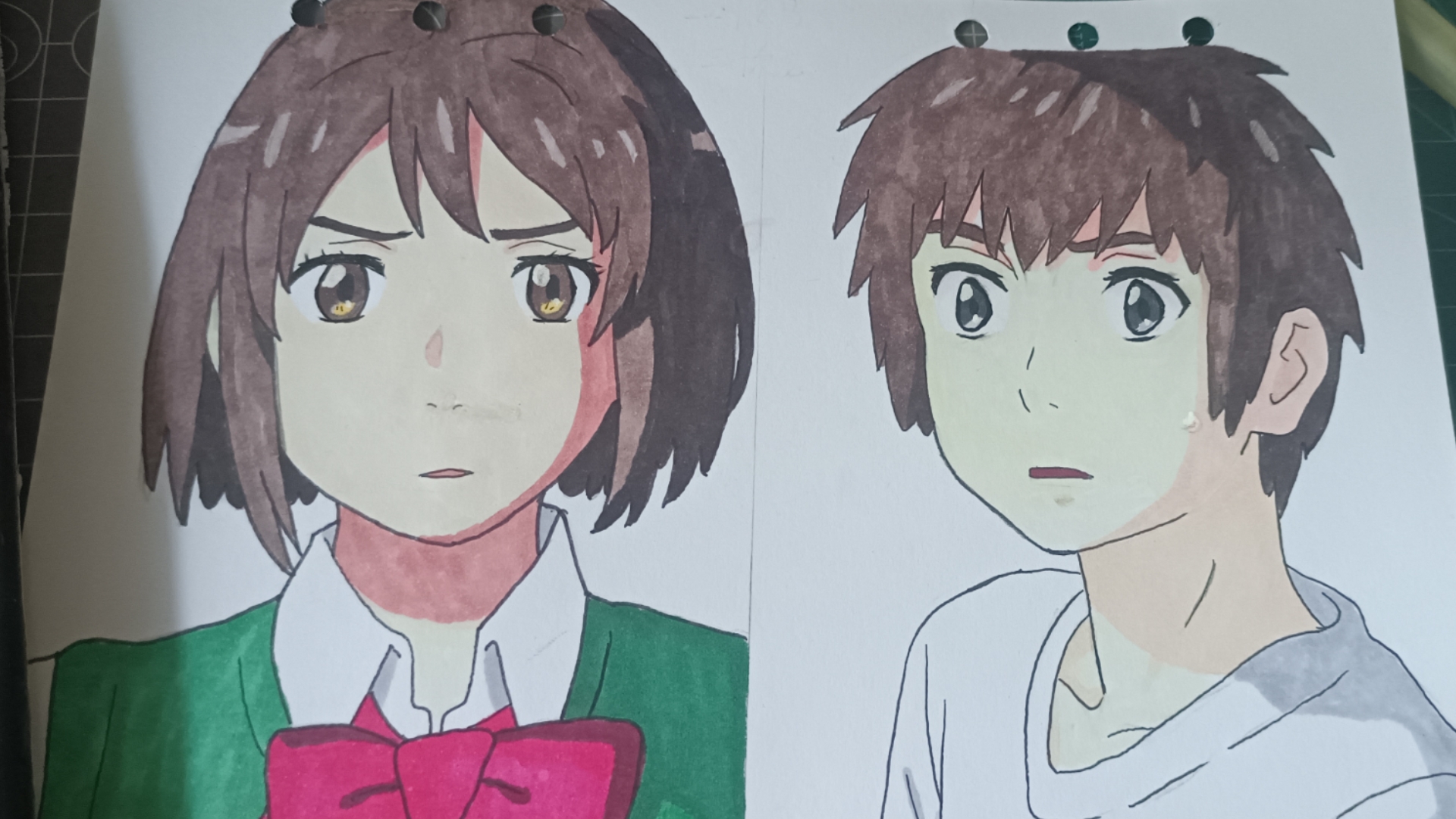 简单画点三叶和泷