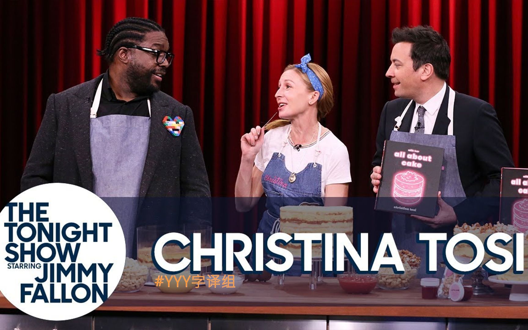 【今夜秀】甜品女王Christina Tosi的爆米花夹层蛋糕 #YYY字译组#哔哩哔哩bilibili