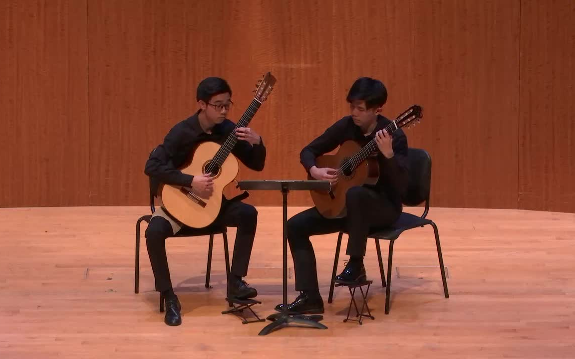 古典吉他二重奏月光德彪西