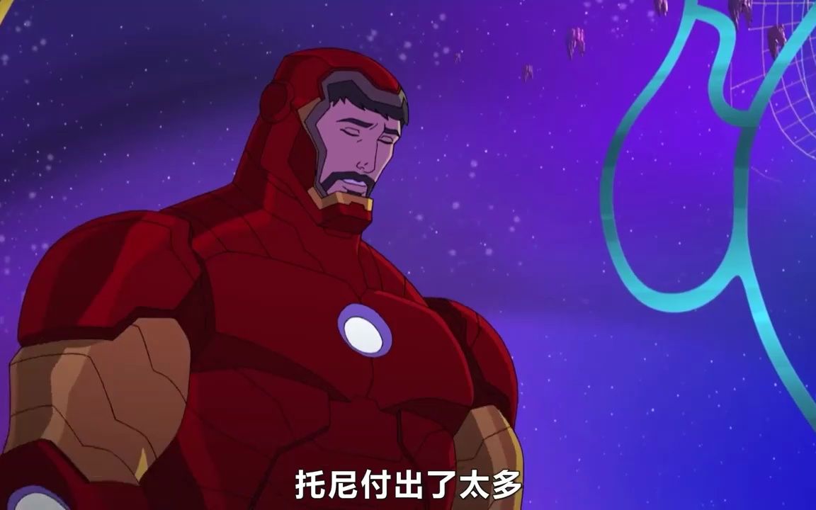 《复仇者集结》第三季大结局下,钢铁侠被奥创入侵