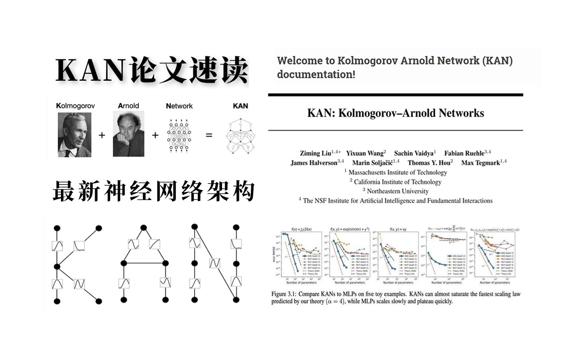 取代MLP?最新KAN神经网络论文速读,我居然只花半个小时就解锁了机器学习新范式,百分之一参数实现百倍参数!!!(多层感知机/人工智能课程)哔...
