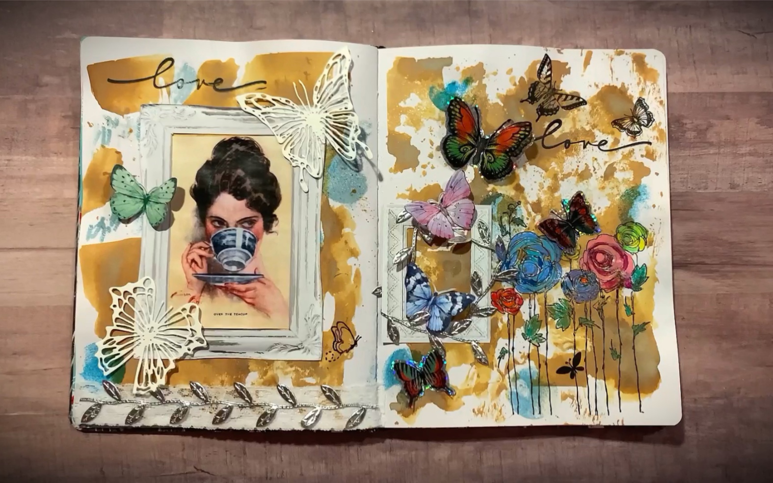 【原创art journal】#7 艺术手帐拼贴: 蝴蝶夫人