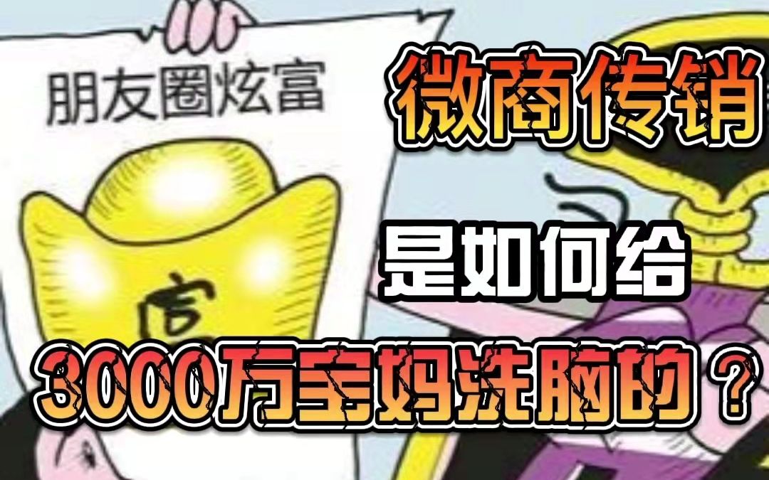 微商传销是如何给3000万宝妈洗脑的?哔哩哔哩bilibili