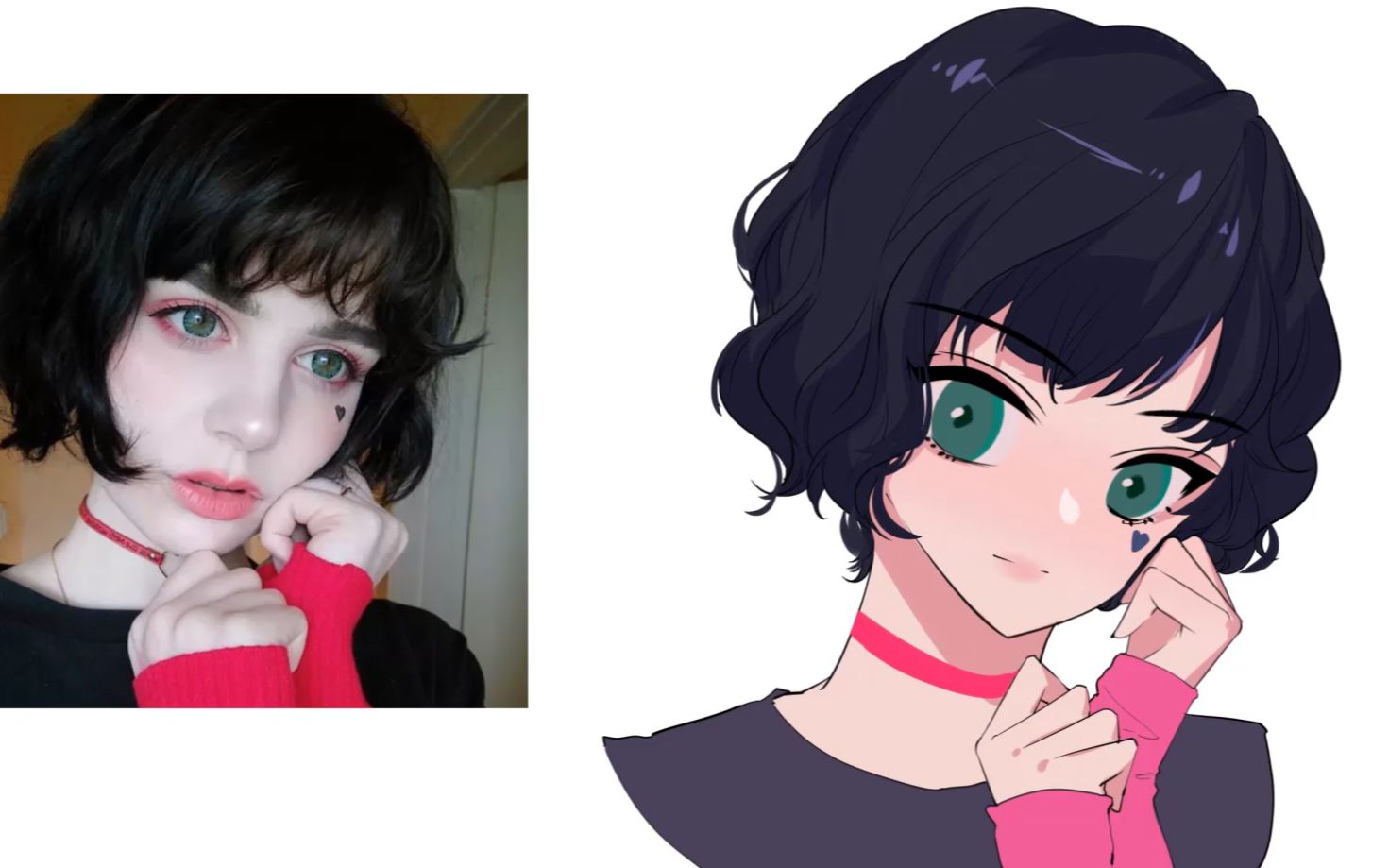 【sai赛璐璐教程】如何绘画小姐姐从线稿到上色重点细节讲解画法,详细