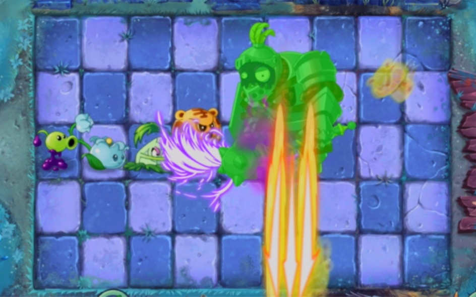 [图]【PVZ2】哪些植物组合能打败4阶近卫军巨人