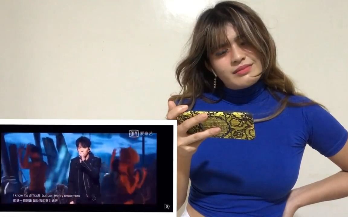 [图]呐喊！迪玛希！外国美女反应！DIMASH KUDAIBERGEN SCREAMING, _IDOL HITS_ _ REACTION