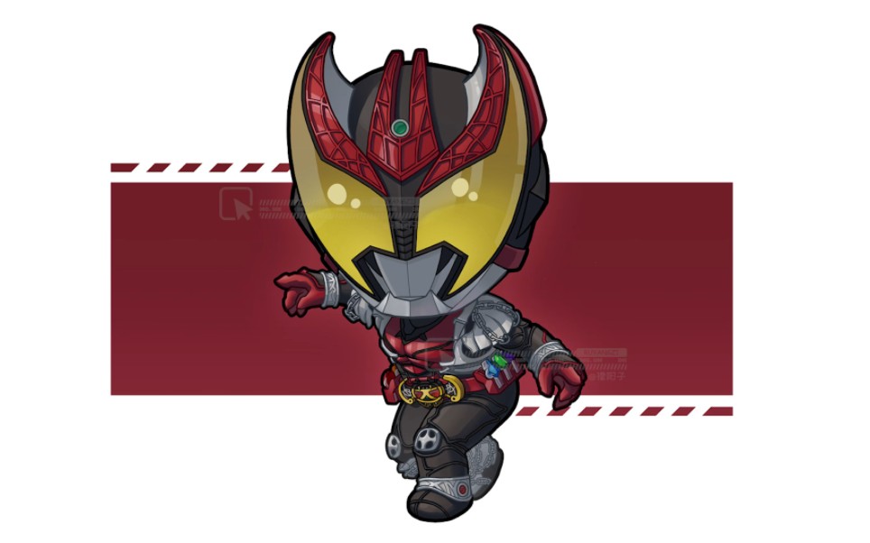 q版蝙蝠怪人绘画过程