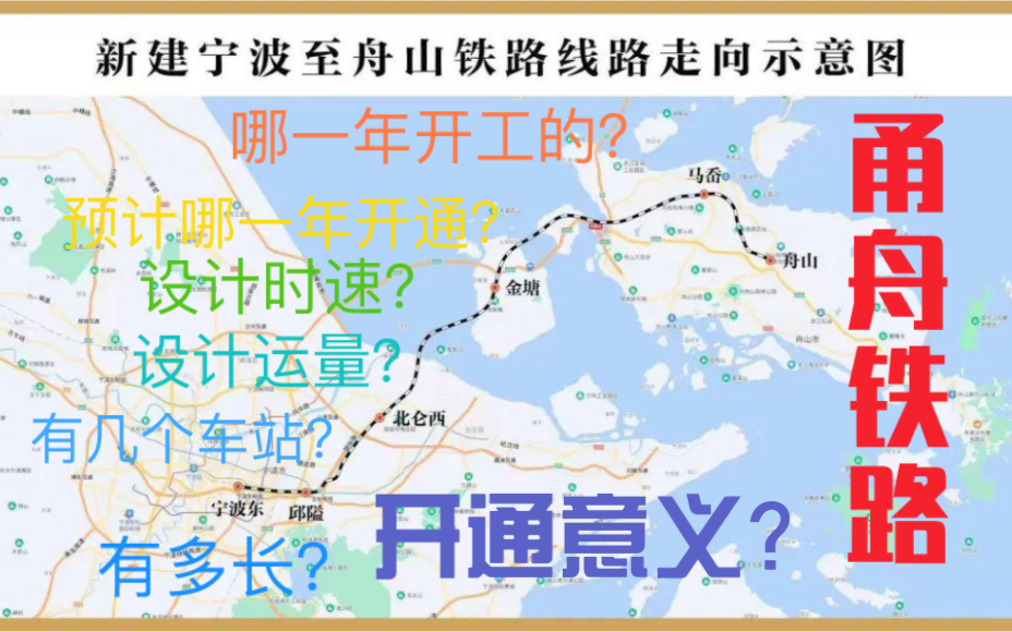 甬舟铁路,使浙江”市市通铁路“哔哩哔哩bilibili