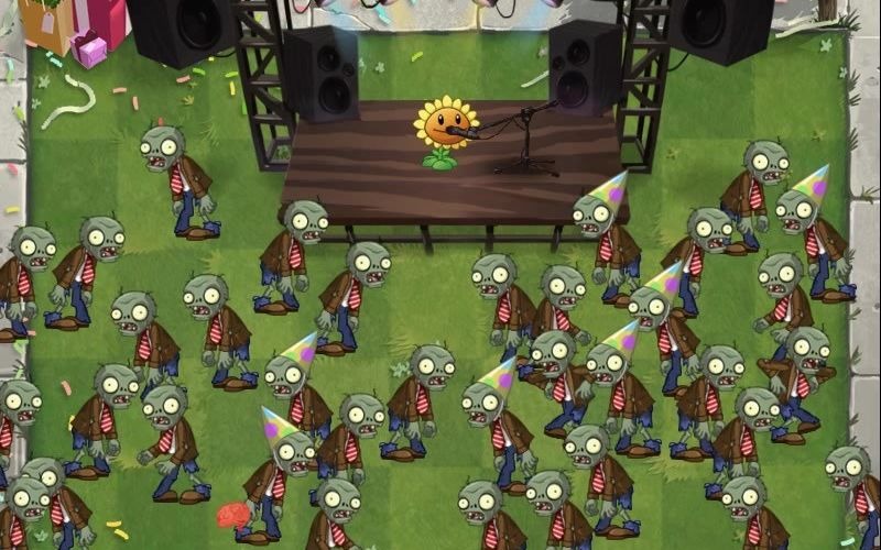 [图]植物大战僵尸2中的向日葵奉上的《Zombies on your Lawn》