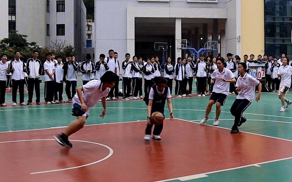 珠海二中2023高一篮球班赛10/14班女子 男子第二轮