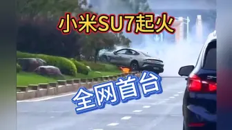 Download Video: 雷军果然没骗我们，小米SU7起火了！应该是全网首台，车主安全撤离，四个车窗自动降下。而且火焰真的是朝下的，电芯倒置真的有用，而且据说火还灭掉了，太牛了