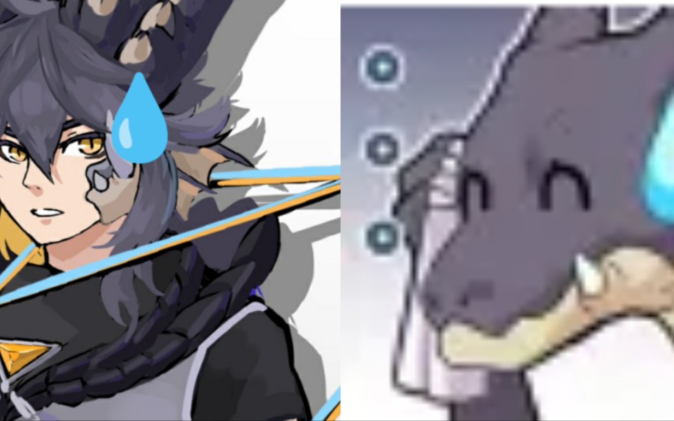 【怪物猎人世界/procreate】私设黑龙拟人色稿三小时速涂(部分)