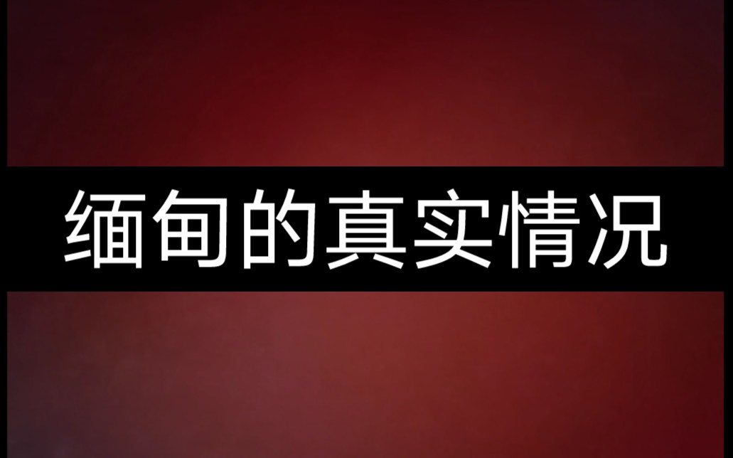 缅甸真实视频哔哩哔哩bilibili