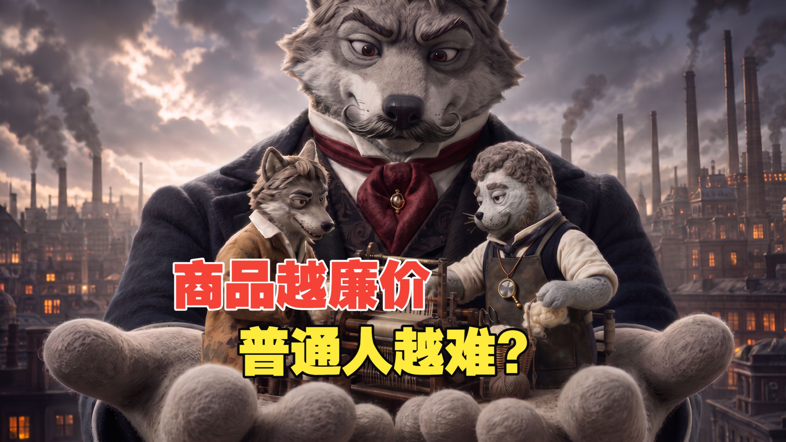 人为什么要进厂？商品越廉价越难独立生存？工业化狂飙之下，英国纺织工何去何从？【AI全民制作人】#SpecialForAAIFF
