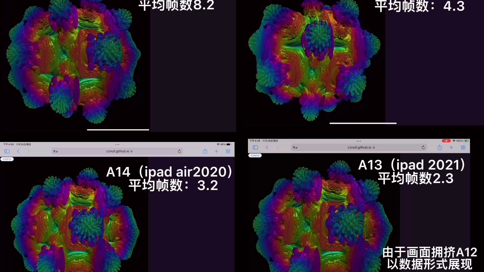 2021年五款iPad显卡性能对比(挑战最卡网站)哔哩哔哩bilibili