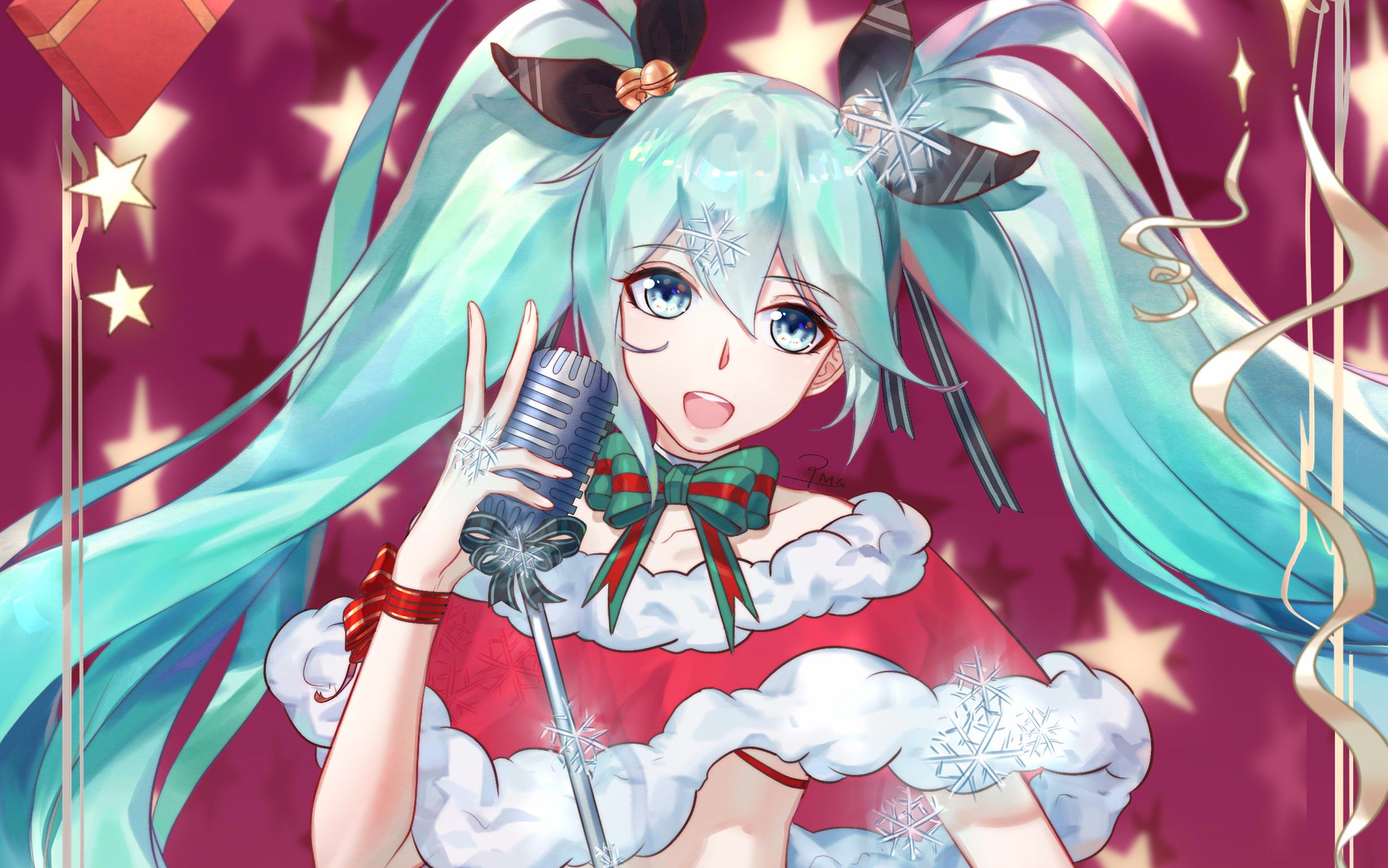 板绘1224初音圣诞每月一更