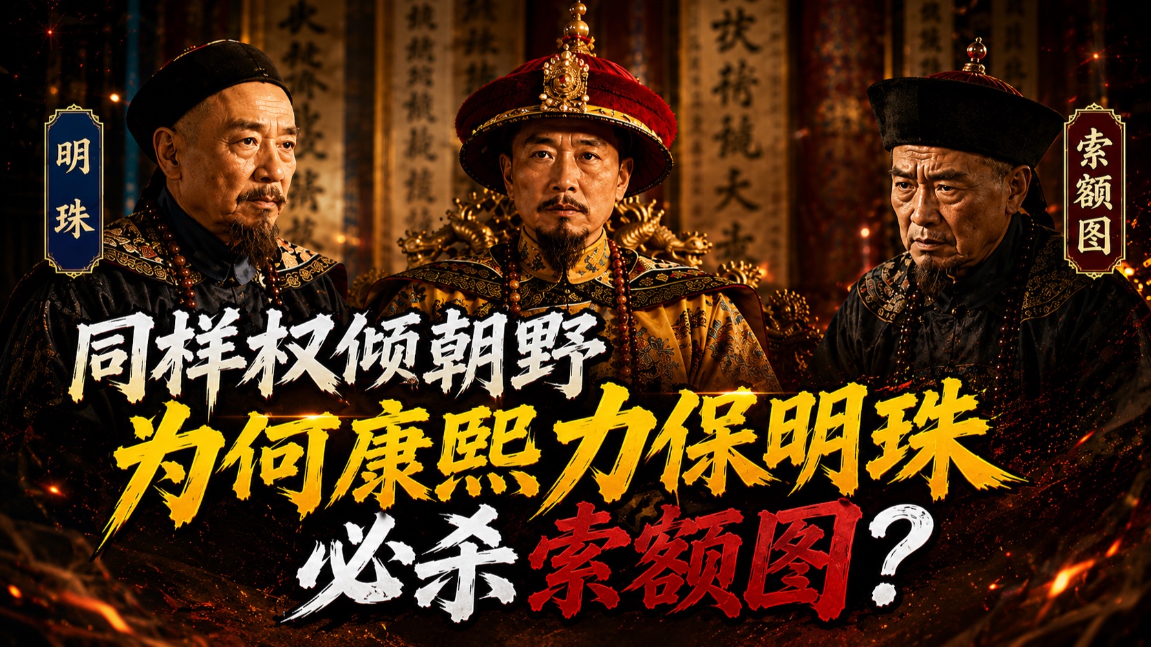 同样权倾朝野，为何康熙力保明珠、必杀索额图？