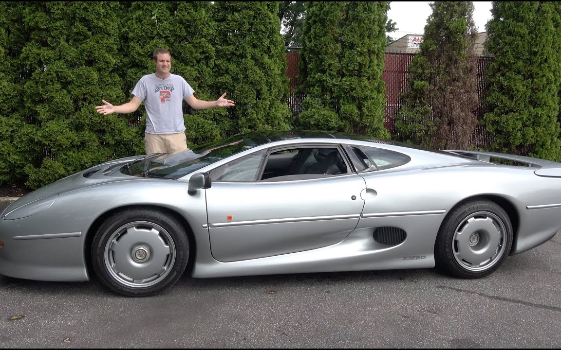这就是为什么捷豹xj220是20世纪90年代最疯狂的超级跑车_哔哩哔哩