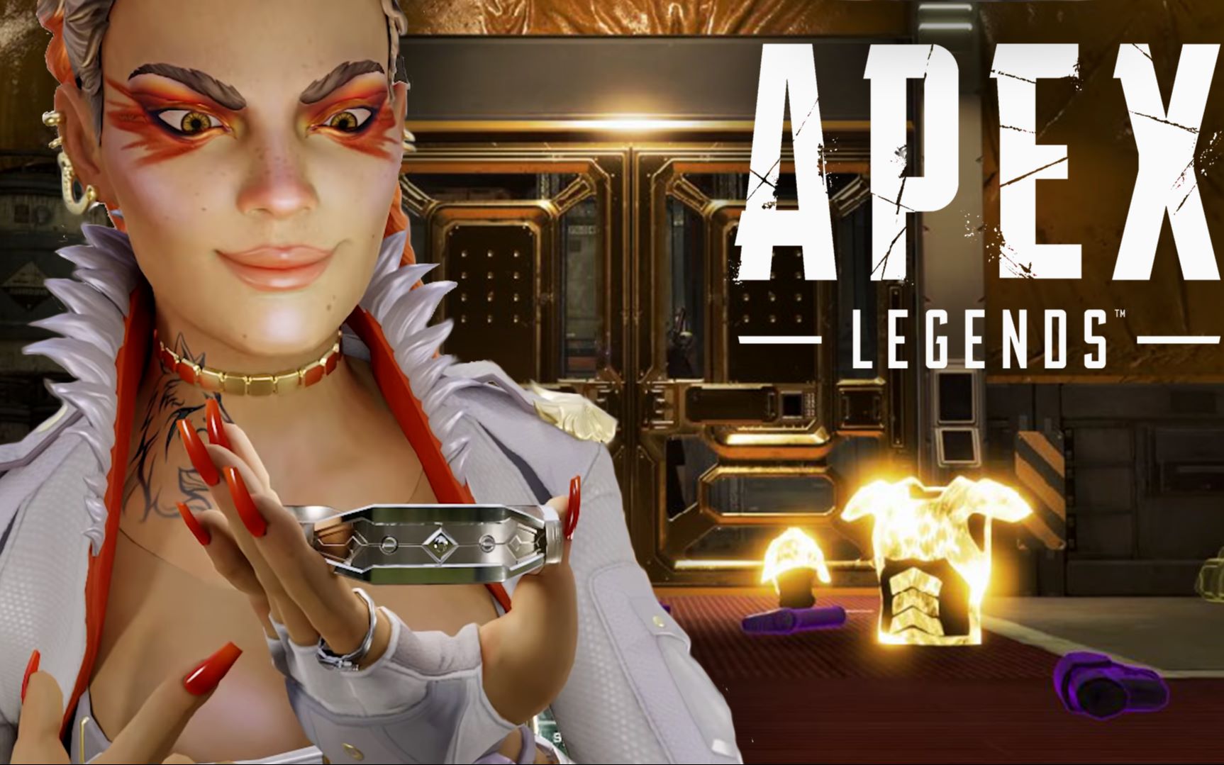 apex英雄赛季五新英雄loba局内大彩蛋(老八)宝库空了?传送手环?