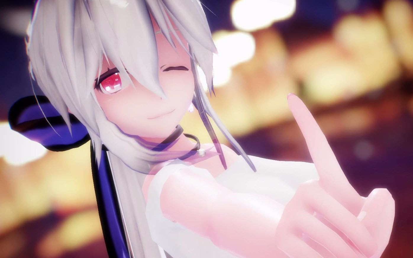 【mmd】弱音姐姐想要一个kiss(~3~) (hotel moonside 