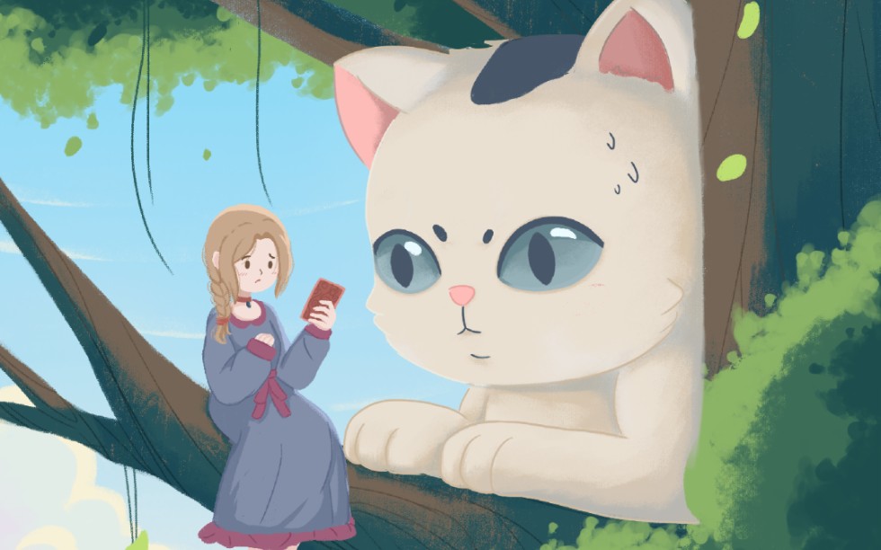 小魔女与她可爱的小猫咪日常