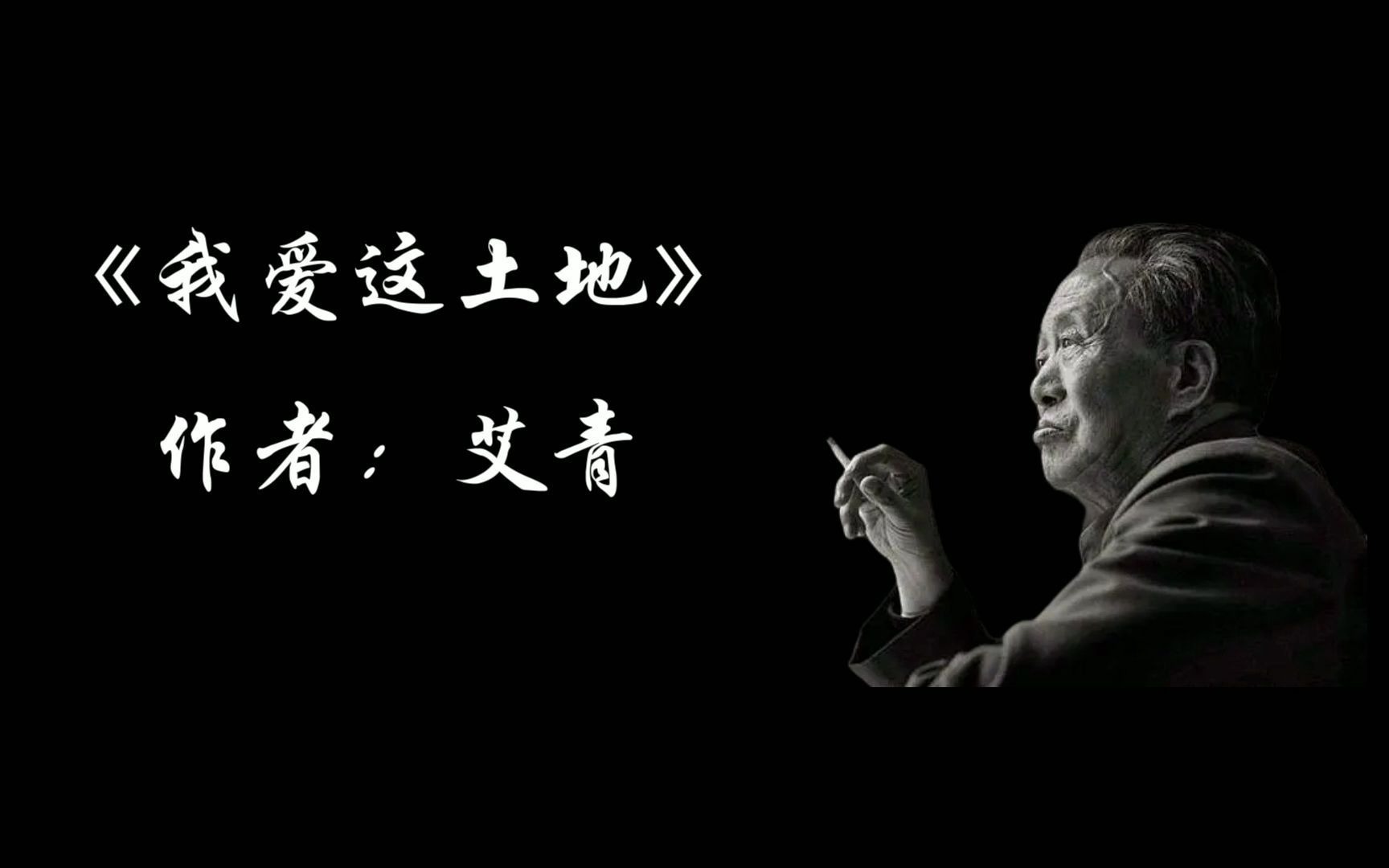 【连篇磊读04】纪念中国人民抗日战争胜利76周年:艾青《我爱这土地》哔哩哔哩bilibili