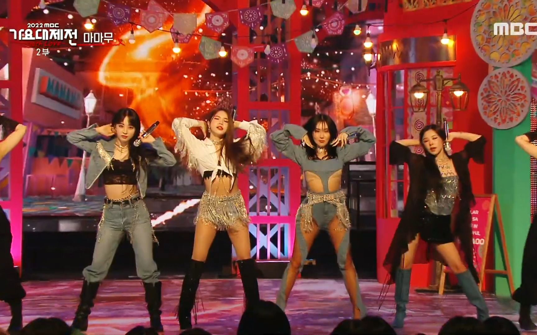 [图]MAMAMOO - <'Starry night' + 'AYA' + 'ILLELLA'> @MBC歌谣大祭典 221231