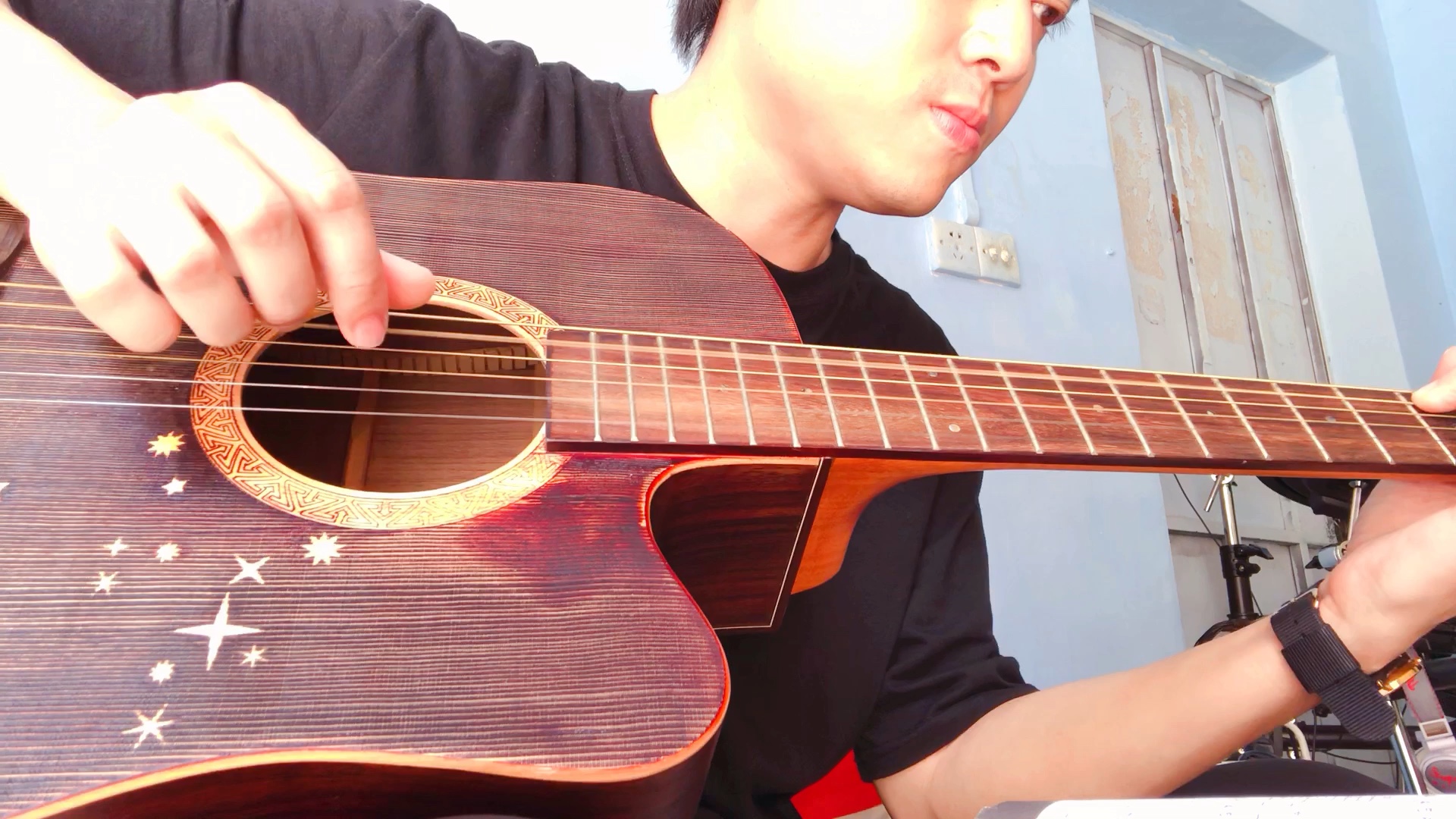 达伦木吉他单板木吉他音色演示 演示曲目天空之城吉他_哔哩哔哩 (゜