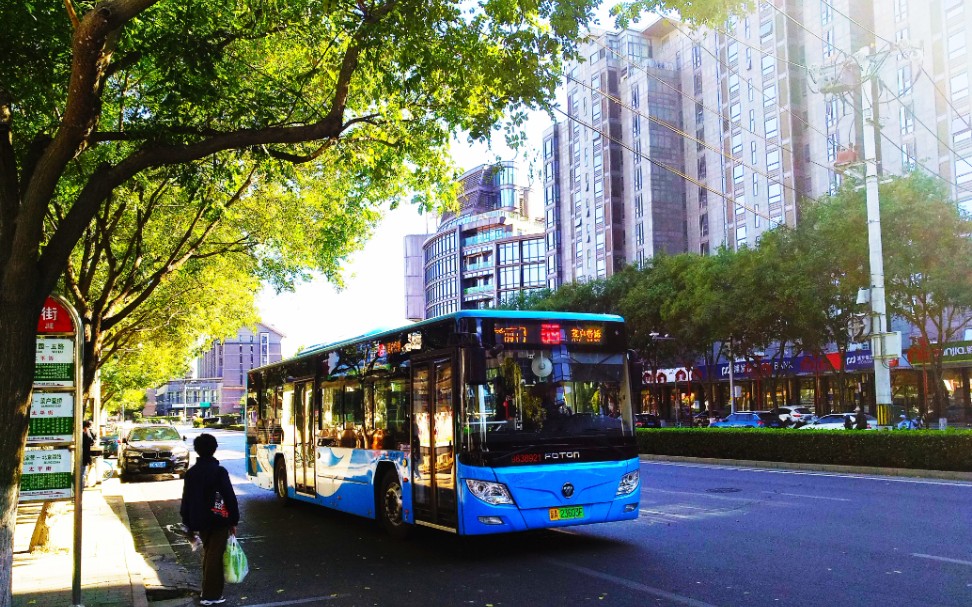 北京公交59路新车bj6123shevca-2陶然亭公园北门~自新路口东区段行车