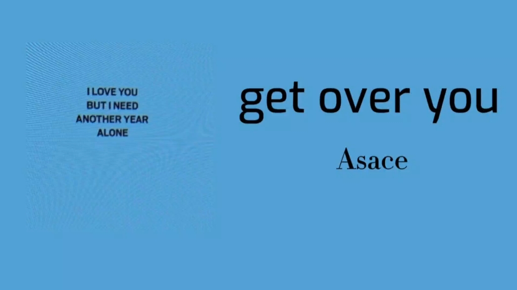 [图]【每日歌单】｜Asace《get over you》｜律感 英文  节奏 好爱这个声音