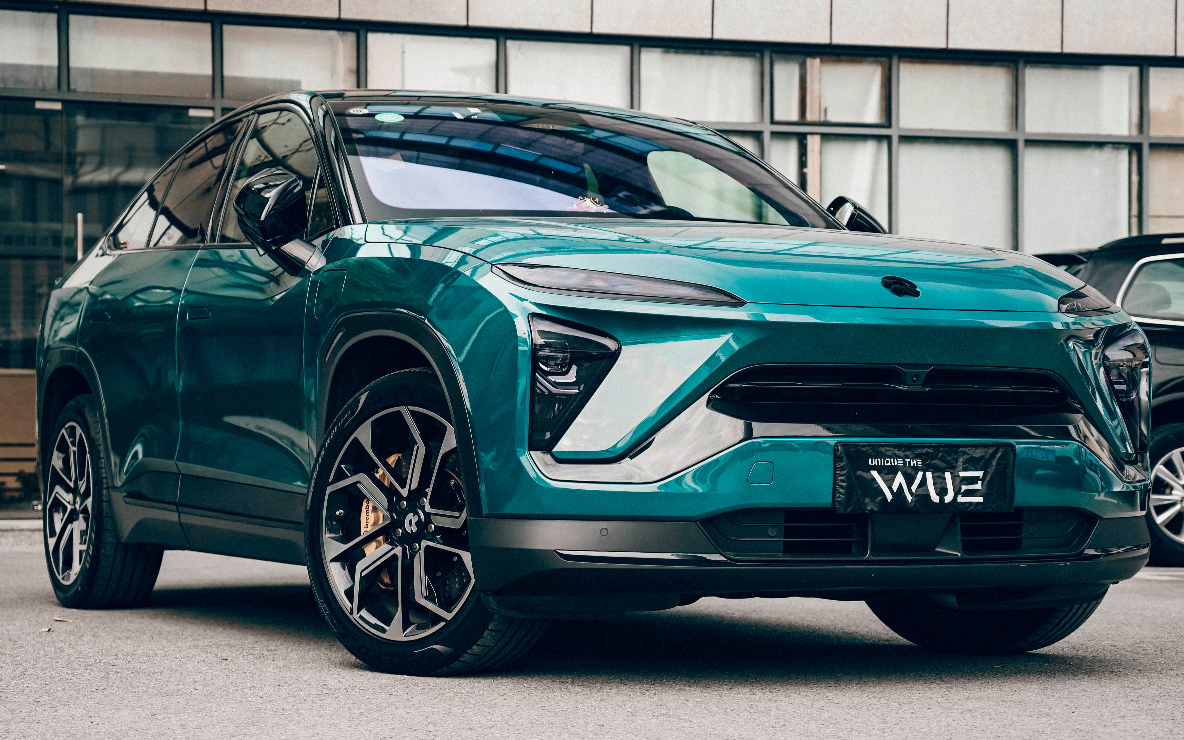 苏州无二汽车贴膜丨蔚来ec6改色地狱绿_哔哩哔哩_bilibili