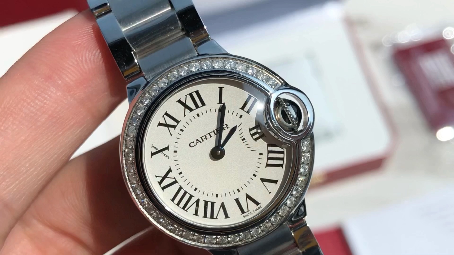 【腕表分享】卡地亚蓝气球钻圈28mm
