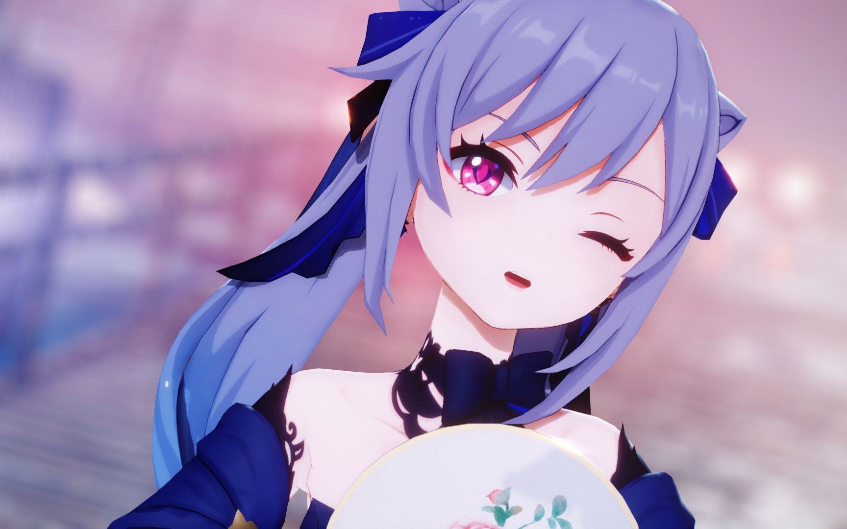 【原神mmd4k 刻晴】 客官,可否与小女一同赏今晚的佳月呢?