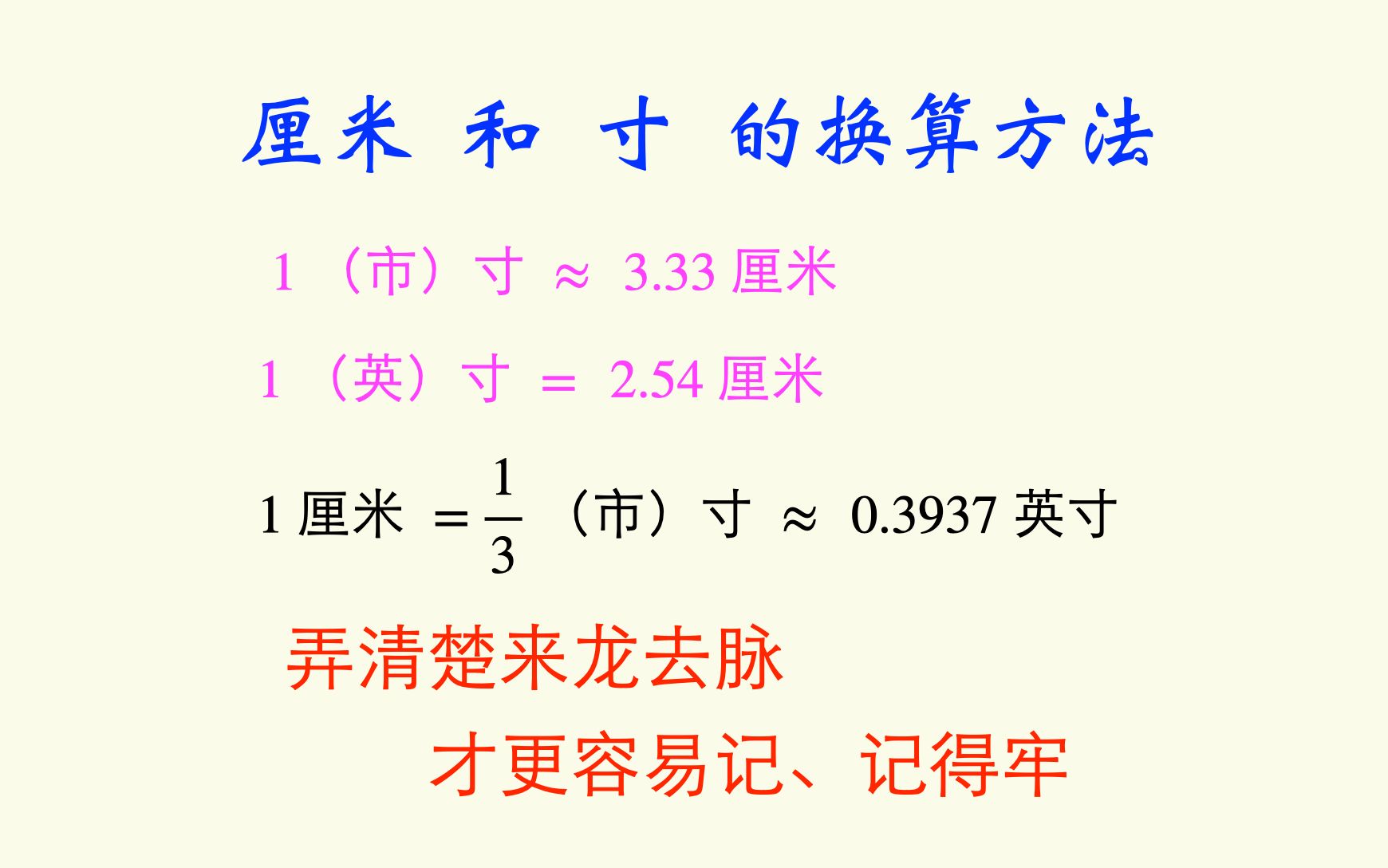 厘米和寸的换算方法:1厘米=1/3 市寸=0.3937英寸哔哩哔哩bilibili