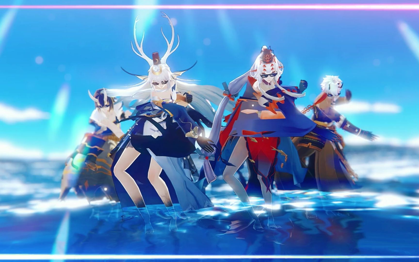 【阴阳师mmd】海国姐弟组 科目三90