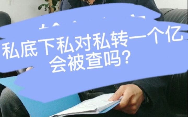 私底下个人对个人转账一个亿会被查吗哔哩哔哩bilibili