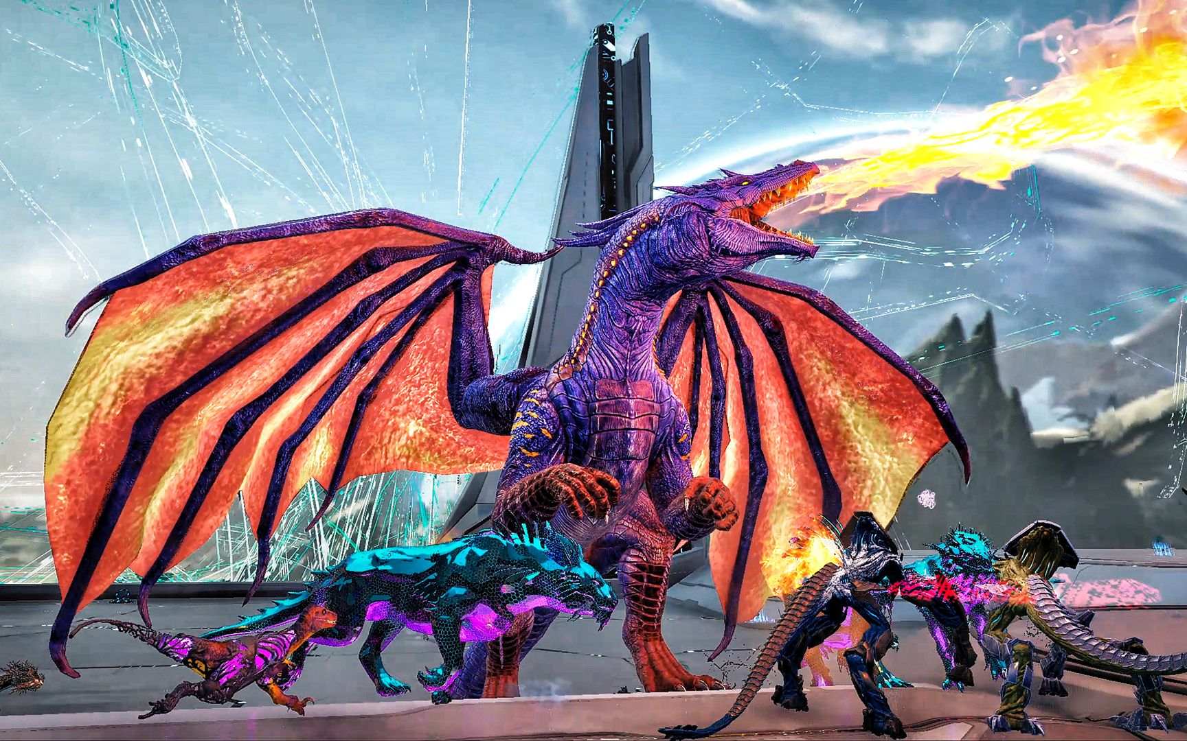 召唤金刚和火龙,抵抗恐龙入侵!方舟:创世纪2 ep14