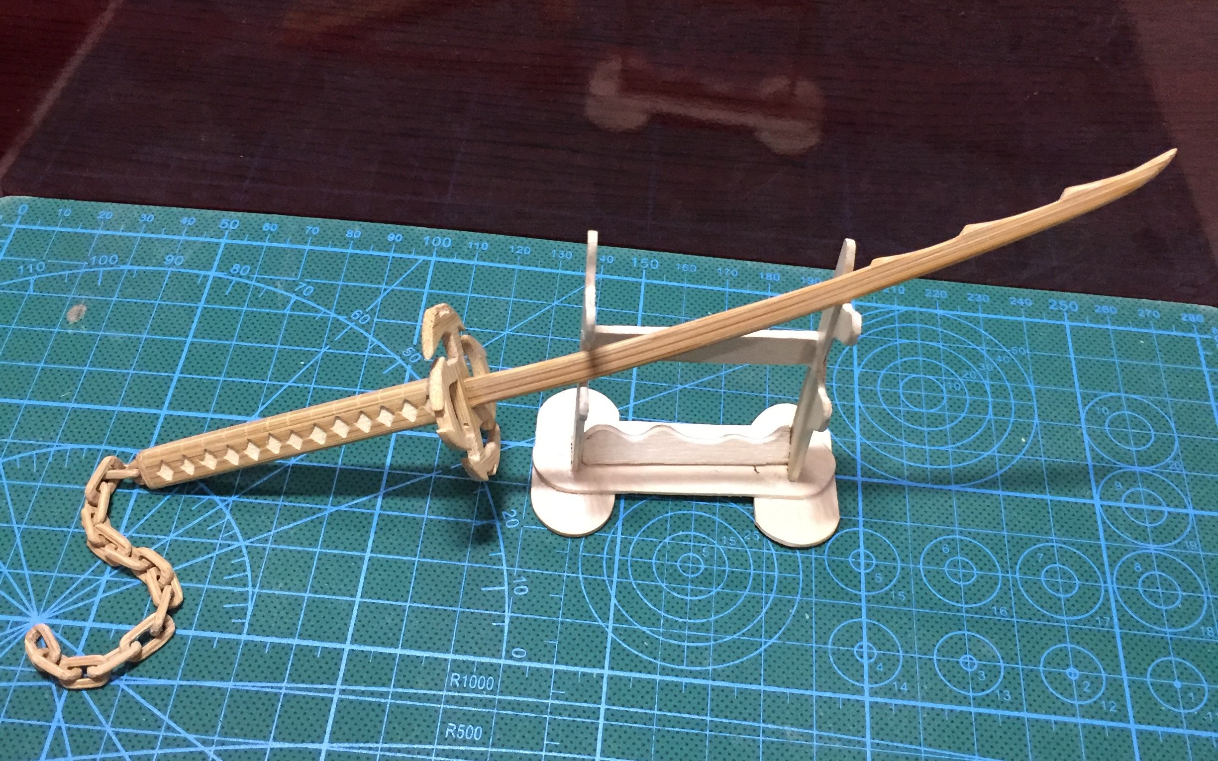 一次性筷子diy死神黑崎一护的斩魄刀最强形态_哔哩哔哩_bilibili