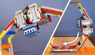 Download Video: 垂直环形轨道列车 LEGO Trains Run VERTICAL LOOP Rail