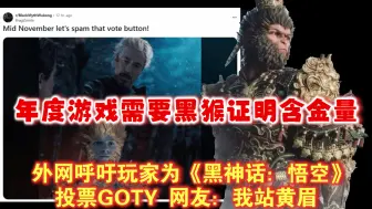 Download Video: 已是无冕之王！外网呼吁玩家为《黑神话：悟空》投票GOTY 网友：我站黄眉