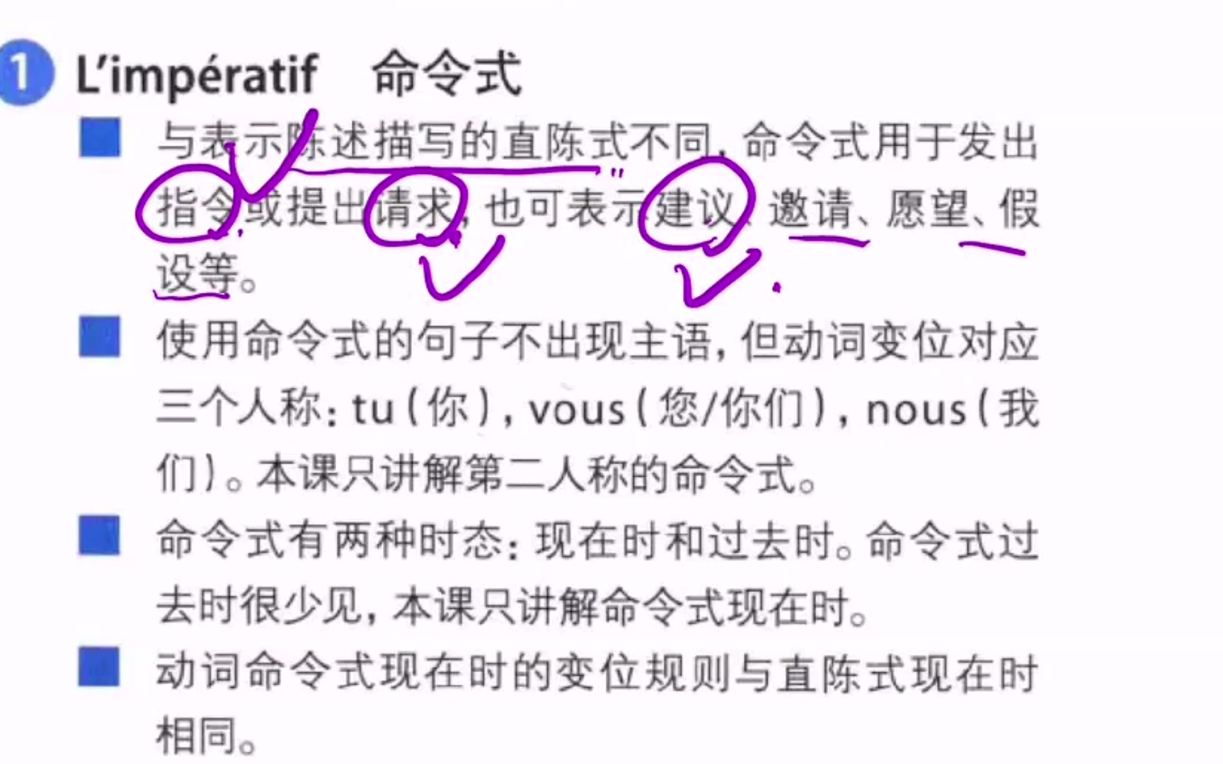 1265.【A1】命令式入门精讲 +语式和时态概念入门【法语语法】哔哩哔哩bilibili