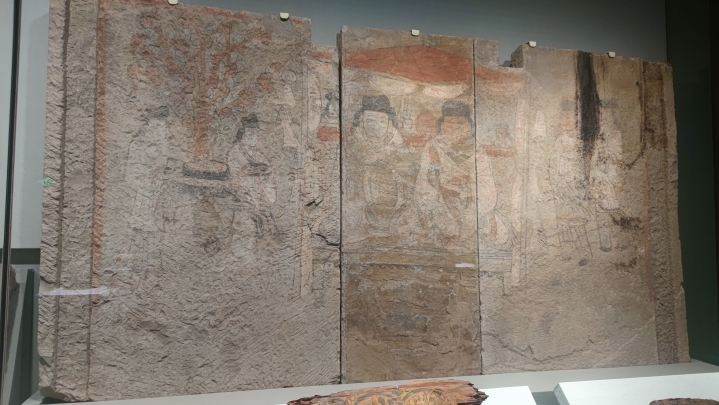 山西省博物院②–大同智家堡北魏墓–石椁壁画